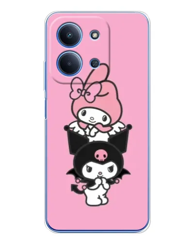 Чехол для Xiaomi Poco C85 с картинкой «My Melody и Kuromi»