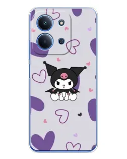 Чехол для Xiaomi Poco C85 с картинкой «Kuromi и лавандовые сердца» Чехол для Xiaomi Poco C85 с картинкой «Kuromi и лавандовые сердца»