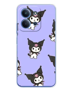 Чехол для Xiaomi Poco C85 с картинкой «Паттерн с Kuromi» Чехол для Xiaomi Poco C85 с картинкой «Паттерн с Kuromi»