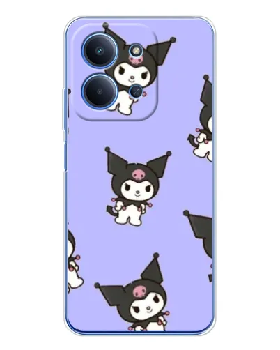Чехол для Xiaomi Poco C85 с картинкой «Паттерн с Kuromi»