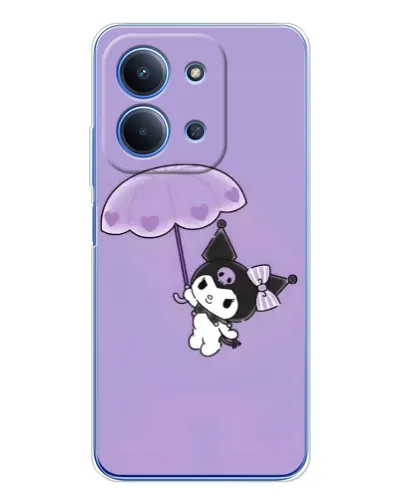 Чехол для Xiaomi Poco C85 с картинкой «Kuromi с зонтиком»
