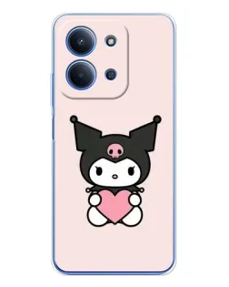 Чехол для Xiaomi Poco C85 с картинкой «Kuromi и сердце» Чехол для Xiaomi Poco C85 с картинкой «Kuromi и сердце»