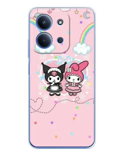 Чехол для Xiaomi Poco C85 с картинкой «My Melody и Kuromi»