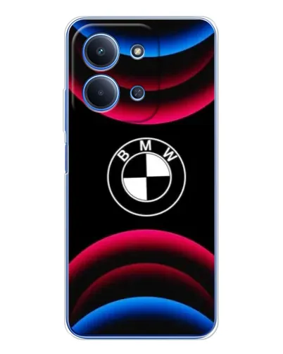 Чохол для Xiaomi Poco C85 з картинкою «Логотип BMW та неонові дуги» Чохол для Xiaomi Poco C85 з картинкою «Логотип BMW та неонові дуги»