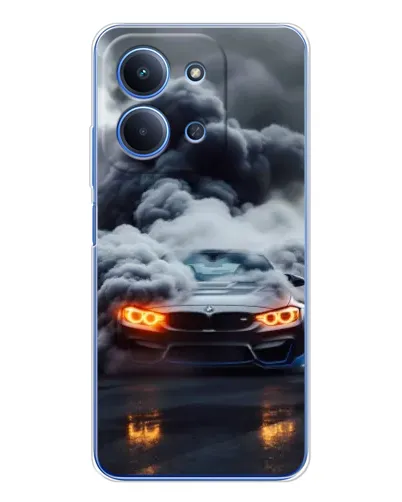 Чохол для Xiaomi Poco C85 з картинкою «BMW у диму» Чохол для Xiaomi Poco C85 з картинкою «BMW у диму»