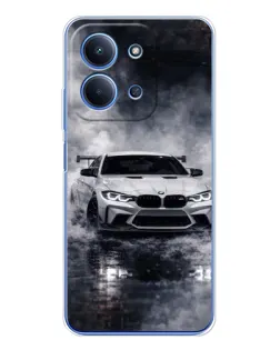 Чохол для Xiaomi Poco C85 з картинкою «BMW крізь туман» Чохол для Xiaomi Poco C85 з картинкою «BMW крізь туман»