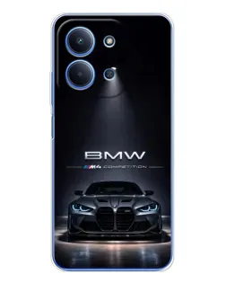 Чохол для Xiaomi Poco C85 з картинкою «BMW крізь нічне місто» Чохол для Xiaomi Poco C85 з картинкою «BMW крізь нічне місто»