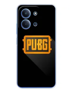 Чохол для Xiaomi Poco C85 з картинкою «PUBG — рамка лого»