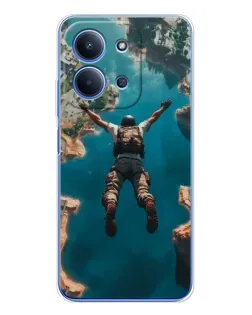Чохол для Xiaomi Poco C85 з картинкою «PUBG — вільне падіння»