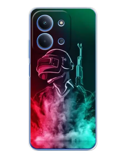 Чохол для Xiaomi Poco C85 з картинкою «PUBG — вогняний воїн»