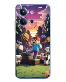Чохол для Xiaomi Poco C85 з картинкою «Стів на фермі»