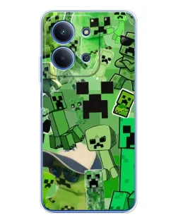 Чохол для Xiaomi Poco C85 з картинкою «Кріпери Minecraft»