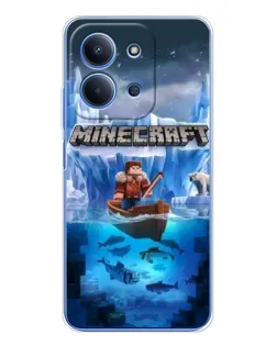 Чохол для Xiaomi Poco C85 з картинкою «Minecraft льодянийсвіт»