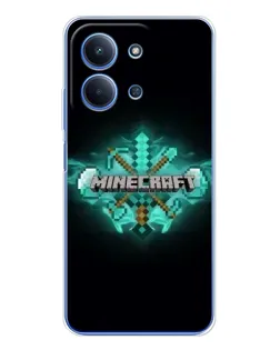 Чохол для Xiaomi Poco C85 з картинкою «Minecraft Diamond лого»