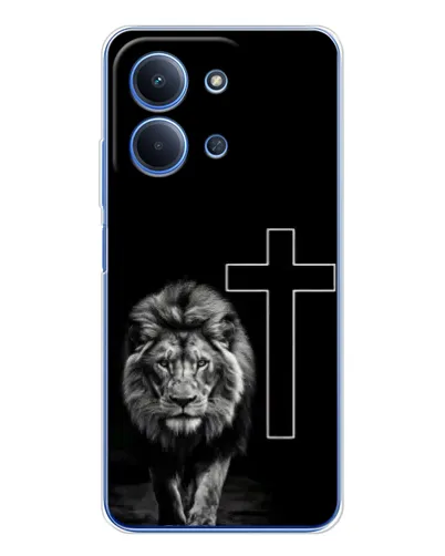 Чехол для Xiaomi Poco C85 с картинкой «Лев и Крест» Чехол для Xiaomi Poco C85 с картинкой «Лев и Крест»