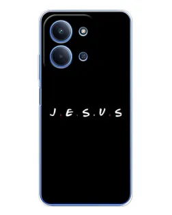 Чехол для Xiaomi Poco C85 с картинкой «Точки веры J.E.S.U.S.»