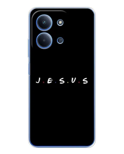 Чехол для Xiaomi Poco C85 с картинкой «Точки веры J.E.S.U.S.» Чехол для Xiaomi Poco C85 с картинкой «Точки веры J.E.S.U.S.»