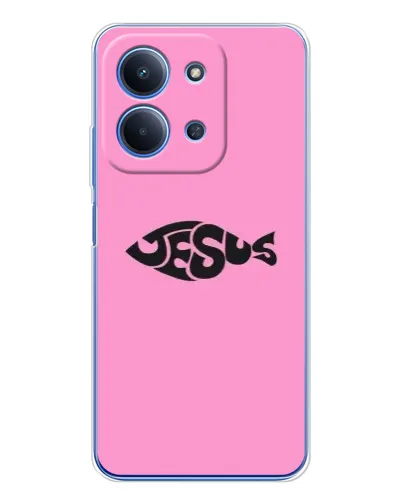 Чехол для Xiaomi Poco C85 с картинкой «Розовый символ Jesus» Чехол для Xiaomi Poco C85 с картинкой «Розовый символ Jesus»