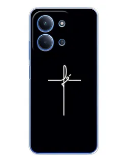 Чехол для Xiaomi Poco C85 с картинкой «Тонкий крест»
