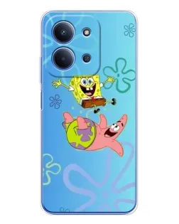 Чехол для Xiaomi Poco C85 с картинкой «Спанч Боб и Патрик» Чехол для Xiaomi Poco C85 с картинкой «Спанч Боб и Патрик»