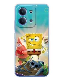 Чехол для Xiaomi Poco C85 с картинкой «Спанч Боб победитель» Чехол для Xiaomi Poco C85 с картинкой «Спанч Боб победитель»