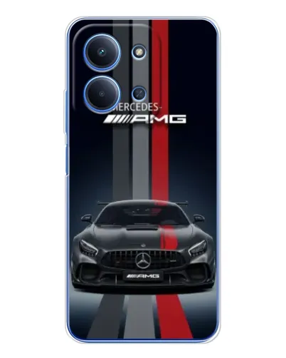 Чехол для Xiaomi Poco C85 с картинкой «Mercedes — белый карбон» Чехол для Xiaomi Poco C85 с картинкой «Mercedes — белый карбон»