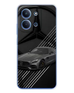 Чехол для Xiaomi Poco C85 с картинкой «Mercedes AMG — графика» Чехол для Xiaomi Poco C85 с картинкой «Mercedes AMG — графика»