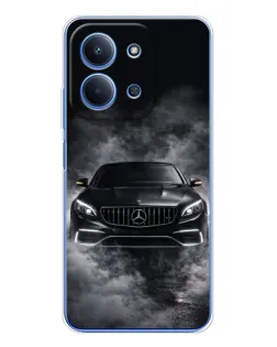Чехол для Xiaomi Poco C85 с картинкой «Mercedes в дыму» Чехол для Xiaomi Poco C85 с картинкой «Mercedes в дыму»