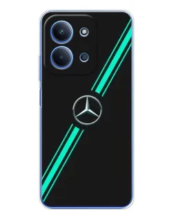 Чехол для Xiaomi Poco C85 с картинкой «Спортивные линии Mercedes» Чехол для Xiaomi Poco C85 с картинкой «Спортивные линии Mercedes»