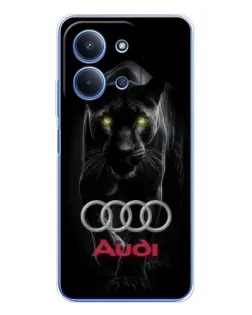 Чохол для Xiaomi Poco C85 з картинкою «Пантера та Audi»