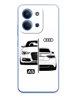 Чохол для Xiaomi Poco C85 з картинкою «Audi — контрастний дизайн»
