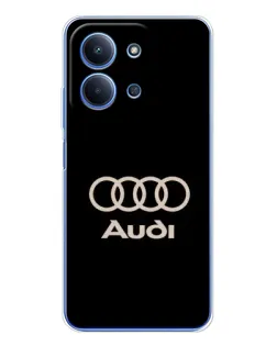Чохол для Xiaomi Poco C85 з картинкою «Audi — золотий логотип»
