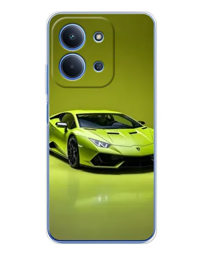 Чехол для Xiaomi Poco C85 с картинкой «Салатовый Lamborghini Huracan»