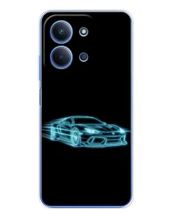 Чехол для Xiaomi Poco C85 с картинкой «Неоновый контур Lamborghini» Чехол для Xiaomi Poco C85 с картинкой «Неоновый контур Lamborghini»