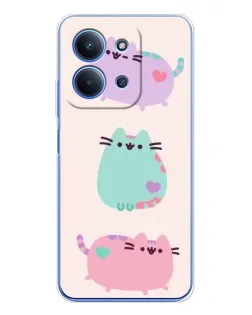Чехол для Xiaomi Poco C85 с картинкой «Pusheen трио» Чехол для Xiaomi Poco C85 с картинкой «Pusheen трио»