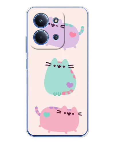 Чохол для Xiaomi Poco C85 з картинкою «Pusheen тріо» Чохол для Xiaomi Poco C85 з картинкою «Pusheen тріо»