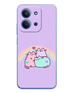 Чохол для Xiaomi Poco C85 з картинкою «Веселкові Пушини»