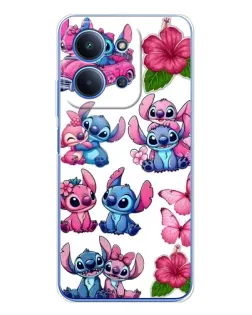 Чехол для Xiaomi Poco C85 с картинкой «Стикеры Stitch и Angel» Чехол для Xiaomi Poco C85 с картинкой «Стикеры Stitch и Angel»