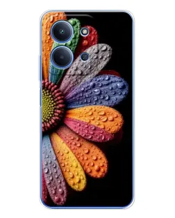 Чехол для Xiaomi Poco C85 с картинкой «Радужный цветок» Чехол для Xiaomi Poco C85 с картинкой «Радужный цветок»
