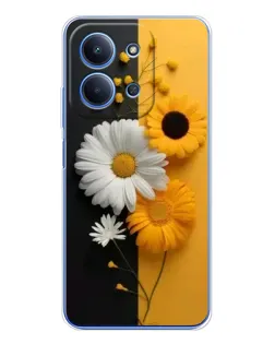 Чехол для Xiaomi Poco C85 с картинкой «Подсолнух и ромашка» Чехол для Xiaomi Poco C85 с картинкой «Подсолнух и ромашка»