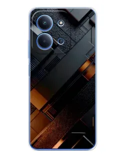Чехол для Xiaomi Poco C85 с картинкой «Черные геометрические блоки» Чехол для Xiaomi Poco C85 с картинкой «Черные геометрические блоки»