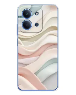Чехол для Xiaomi Poco C85 с картинкой «Пастельные нежные волны» Чехол для Xiaomi Poco C85 с картинкой «Пастельные нежные волны»