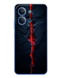 Чехол для Xiaomi Poco C85 с картинкой «Kрасная лавовая трещина» Чехол для Xiaomi Poco C85 с картинкой «Kрасная лавовая трещина»