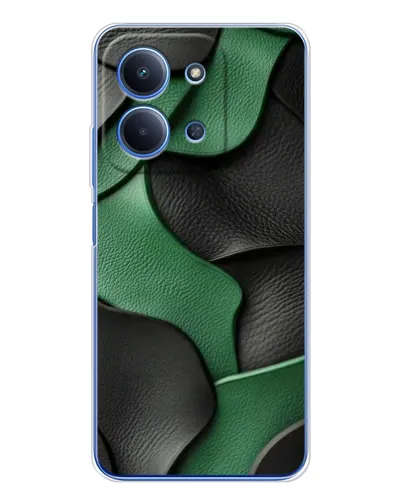 Чехол для Xiaomi Poco C85 с картинкой «Зеленые кожаные волны» Чехол для Xiaomi Poco C85 с картинкой «Зеленые кожаные волны»