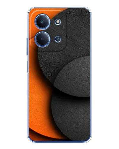 Чехол для Xiaomi Poco C85 с картинкой «Геометрия оранжевых кругов» Чехол для Xiaomi Poco C85 с картинкой «Геометрия оранжевых кругов»