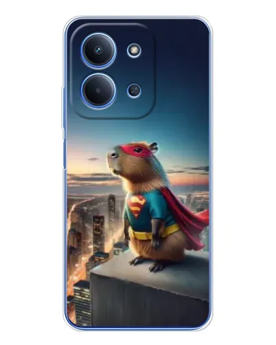 Чехол для Xiaomi Poco C85 с картинкой «Капи-мен супергерой» Чехол для Xiaomi Poco C85 с картинкой «Капи-мен супергерой»