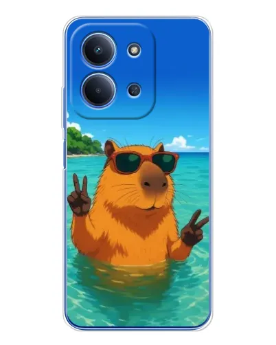 Чехол для Xiaomi Poco C85 с картинкой «Морская капибара» Чехол для Xiaomi Poco C85 с картинкой «Морская капибара»