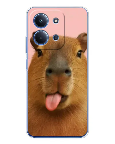 Чехол для Xiaomi Poco C85 с картинкой «Капибара с языком» Чехол для Xiaomi Poco C85 с картинкой «Капибара с языком»