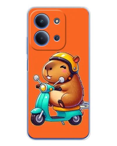 Чехол для Xiaomi Poco C85 с картинкой «Капибара на скутере» Чехол для Xiaomi Poco C85 с картинкой «Капибара на скутере»