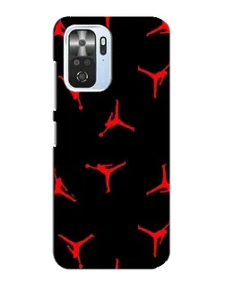 Чехол для Xiaomi POCO F3 с картинкой «Jordan Red Pattern»